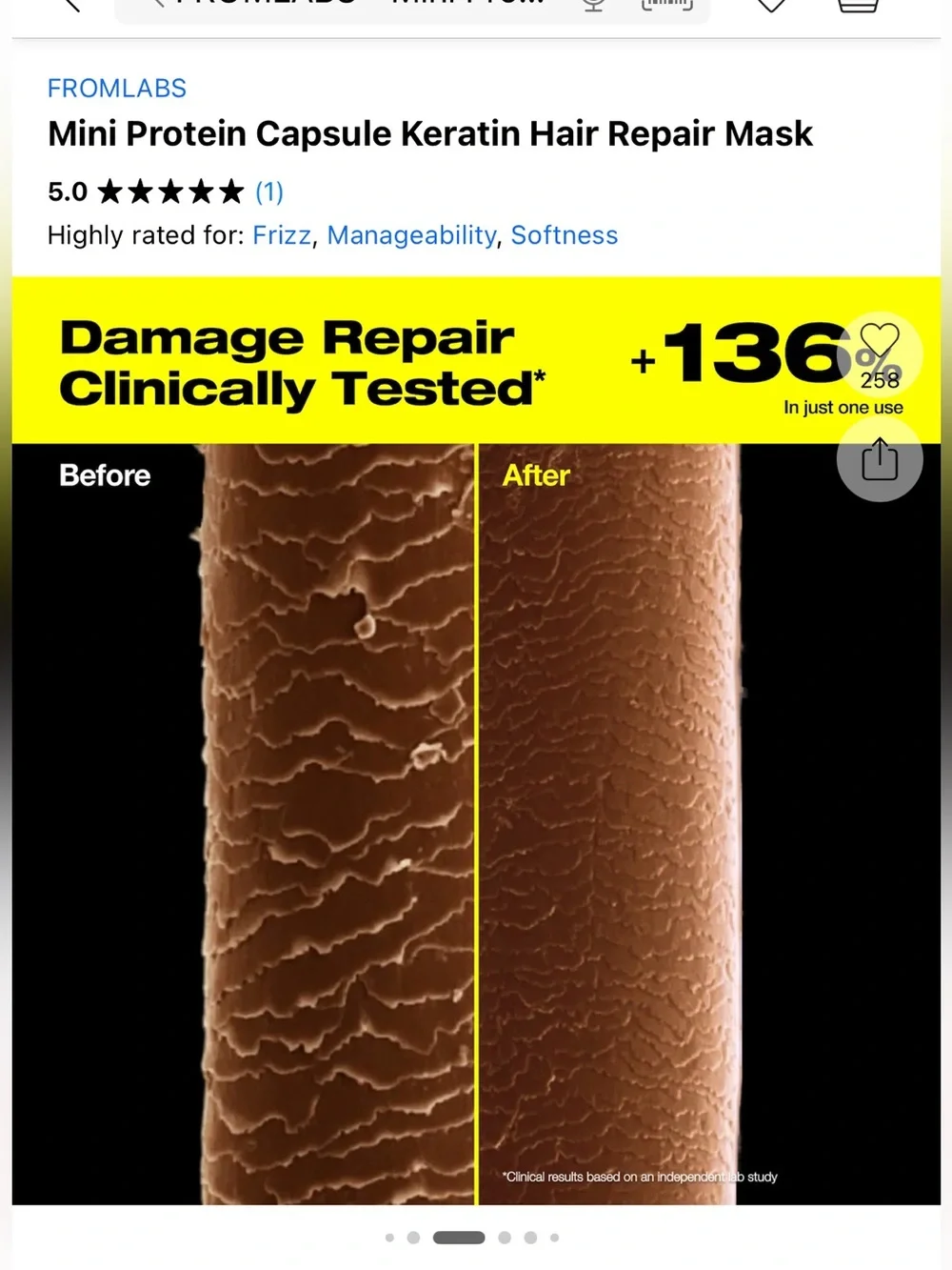 New launch from Sephora : Protein Capsule Hair Repair Treatment and Spray